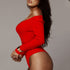 Bodysuit mangas compridas decote em V - O Retalho