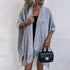 Polyester Yarn Crocheted Hollow Knitted Tassel Cape And Shawl Sweater Women's Cardigan - O Retalho
