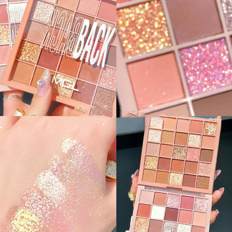 Paleta de Sombras Multi-Cores Sintéticas Fosco Perolada - O Retalho