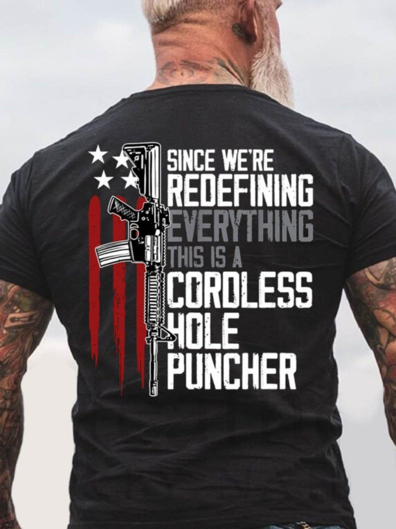 Camiseta para Verão Manga Curta Preta Gola Redonda - O Retalho