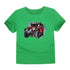 Camiseta De Algodão De Manga Curta Para Meninos E Meninas - O Retalho