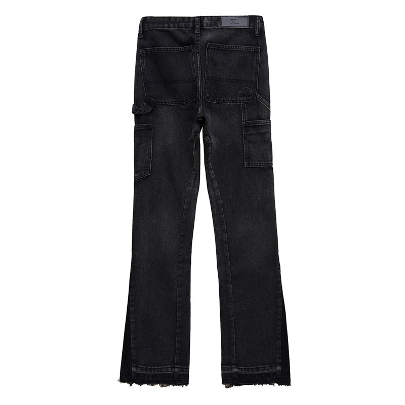 Calças masculinas estilo High Street Retro Vintage Vibe com micro chifres - O Retalho
