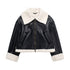 Women's Casual Fur Brown Double-sided Short Coat - O Retalho