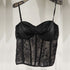 Crop top de renda bordada - O Retalho