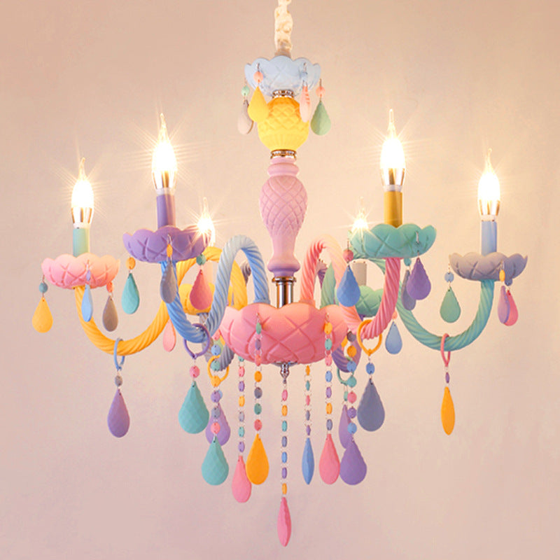 Luminárias de Quarto Macaron Crystal - O Retalho