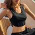 Crop top Com Alças De Ombro Com Decote Em U - O Retalho
