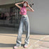 Jeans largo para mulheres - O Retalho