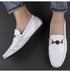 Sapatos casuais de couro de primeira camada para homens - O Retalho