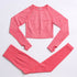 Conjunto de Roupas de Yoga Fitness - Elegância Sem Costuras para Mulheres Ativas - O Retalho