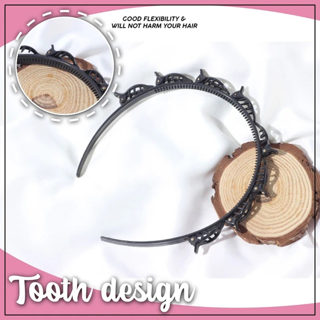 Double Bangs Hairstyle Hairpin Hairband Hair Decoration Clips Hoop Headbands For Women Barrettes Hairstyle Hair Accessories - O Retalho
