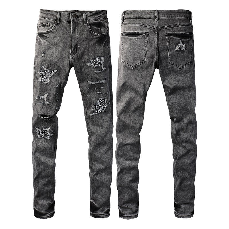 Calças Jeans Skinny Slim-fit com Elasticidade - O Retalho
