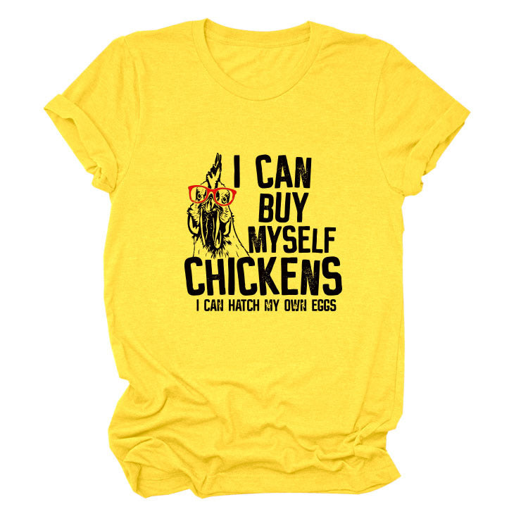 Printed Loose Short-sleeved T-shirt - O Retalho