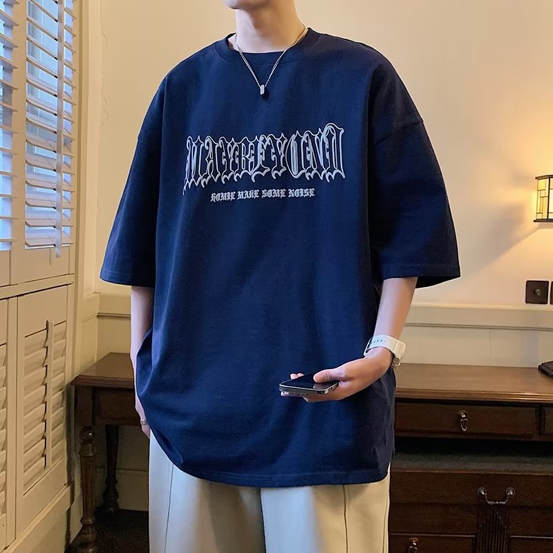 Camiseta de algodão masculina de manga curta - O Retalho
