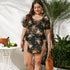 Conjunto de Maiô Plus Size de Três Peças