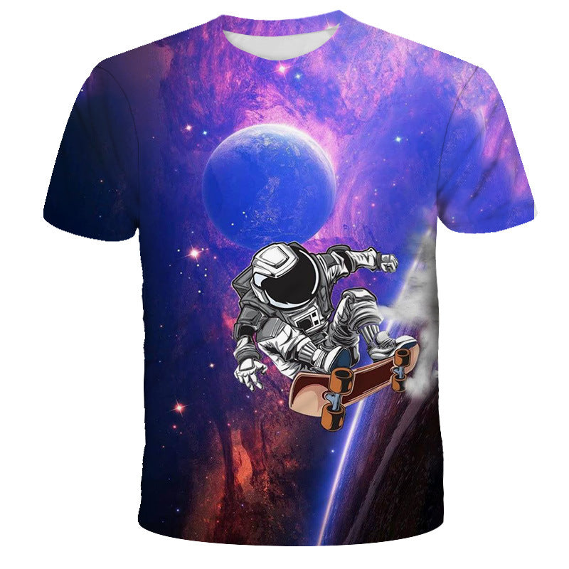 Camiseta astronauta com estampa digital - O Retalho