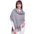 Women's Solid Color Lambswool Fringe Bib - O Retalho
