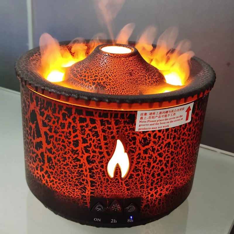 Difusor Vulcão - Novo Ultrassônico Difusor de Aromaterapia de Óleo Essencial