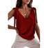 Blusa com alças em laços com decote em V - O Retalho