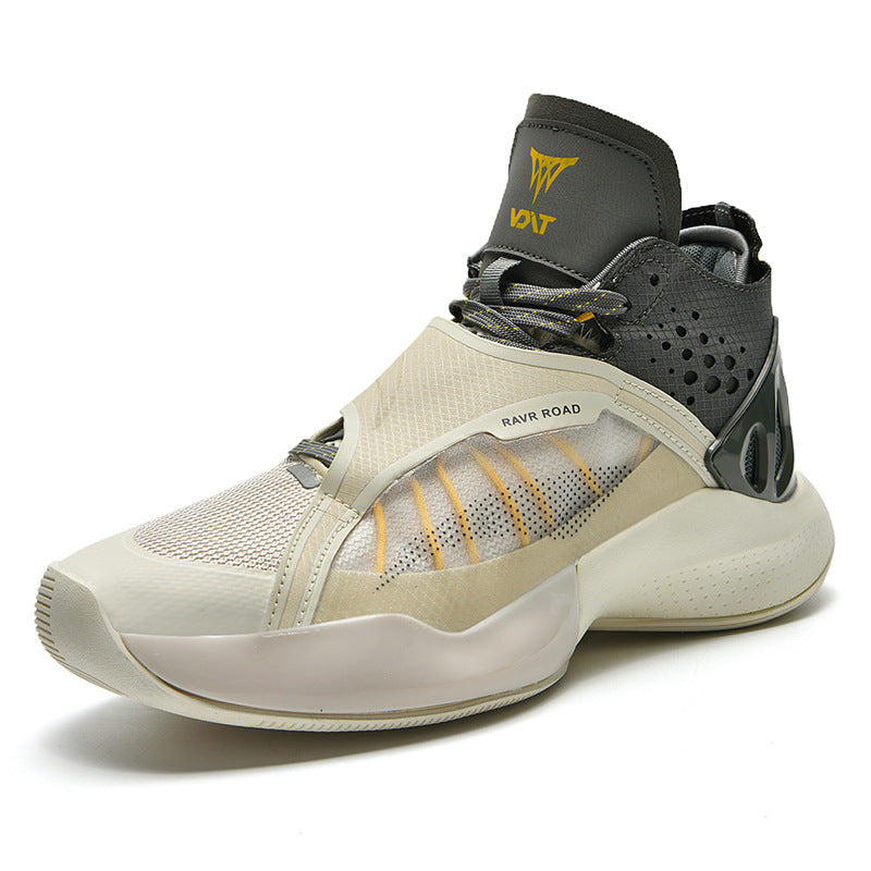 Tênis de basquete com sola grossa de velcro de alta qualidade para outono e inverno para homens - O Retalho