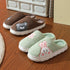 Pantufas Fofas de Coelho Listrado para Mulheres - O Retalho