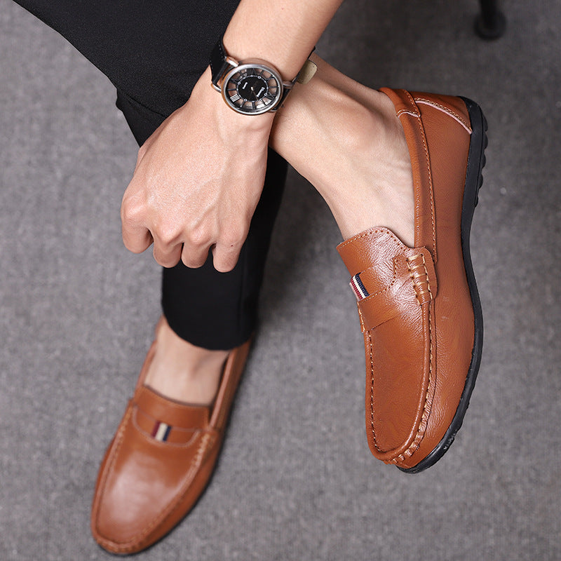 sapato masculino de couro com fundo macio - O Retalho