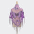 Lace Hollow-out Solid Color Triangle Women's Scarf - O Retalho
