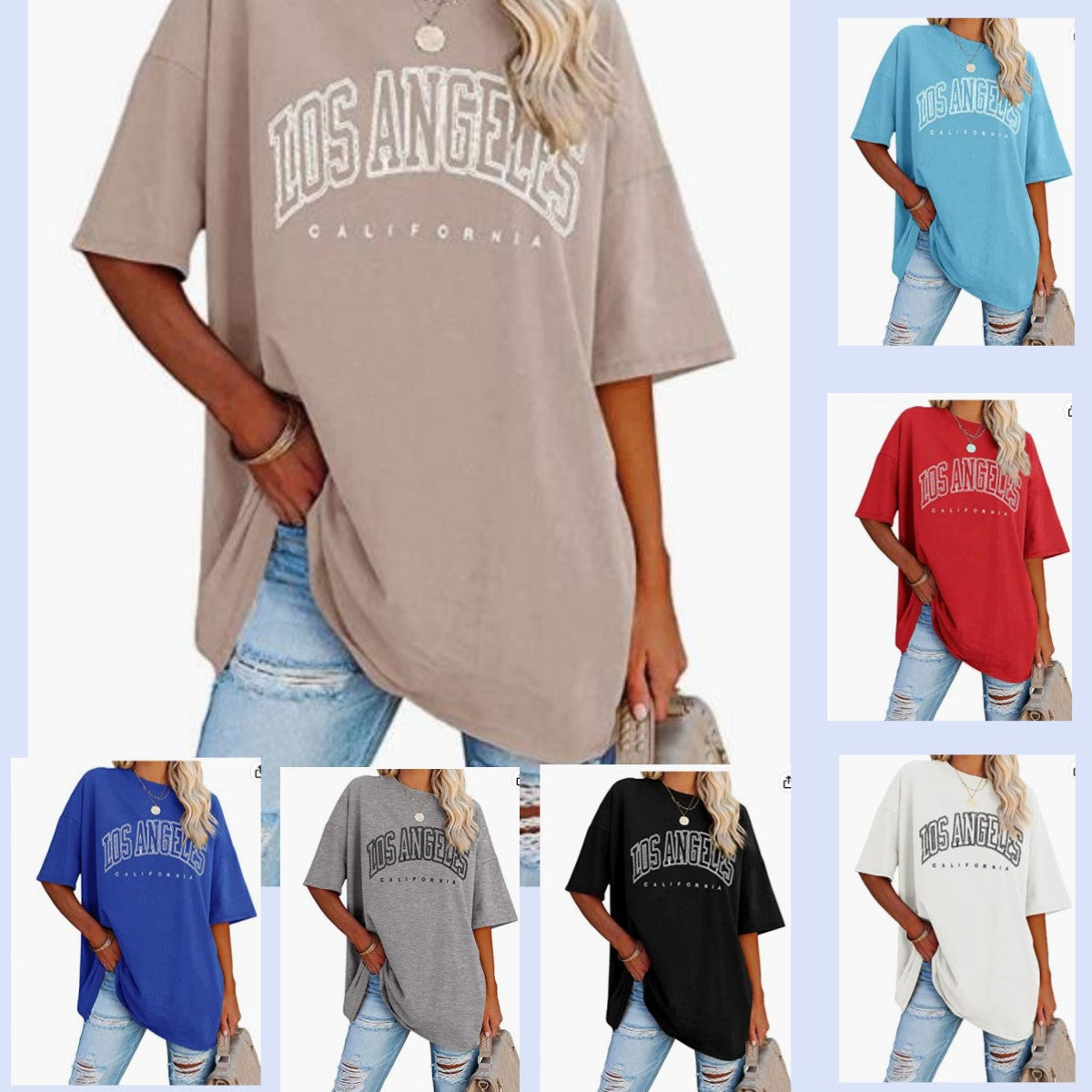 Camiseta Casual Solta de Meia Manga Oversize - O Retalho