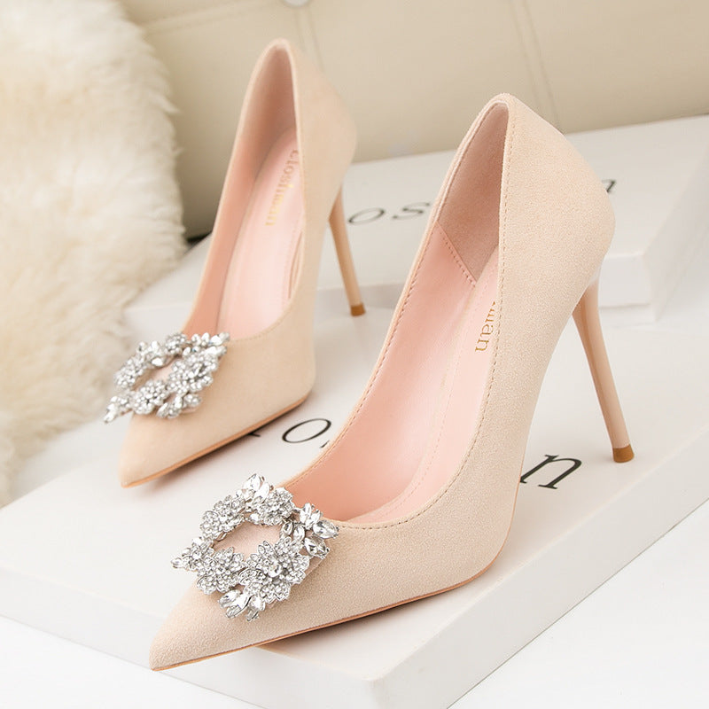 Women Pointed Toe Fashion High Heel Shoes - O Retalho