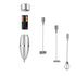 Stainless Steel Mixer Single And Double Egg Beater Electric Milk Frother - O Retalho