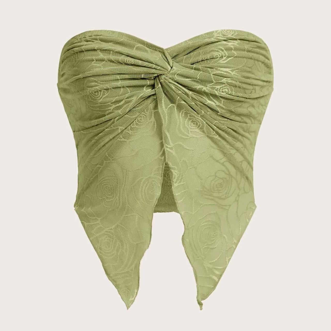 Crop top Costura de malha sem costas - O Retalho