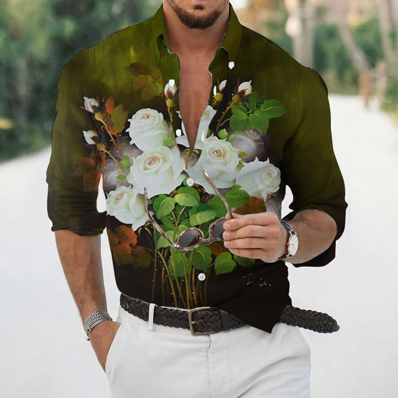 🌊Camisa Tropical Masculina Retrô - O Retalho
