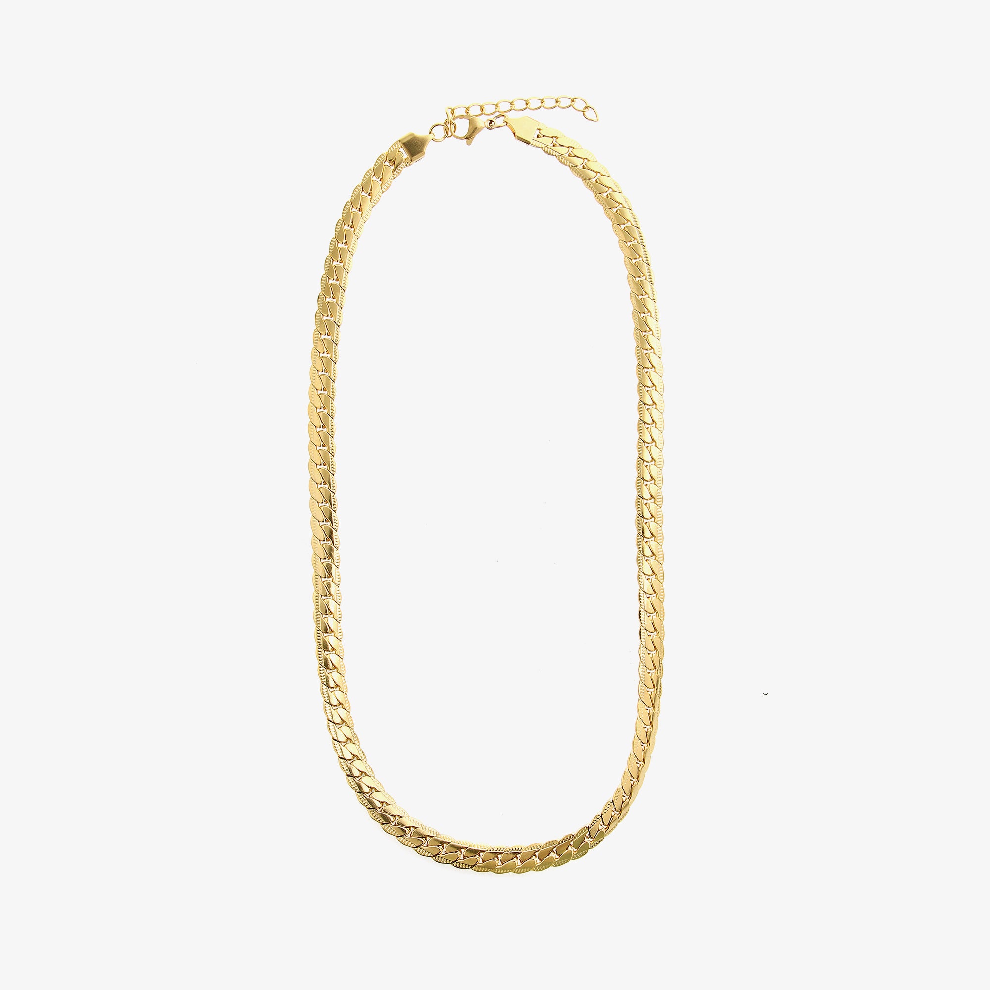 Colar masculino de aço inoxidável e elegante - O Retalho