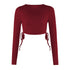 Crop Top Gola Redonda Manga Longa - O Retalho