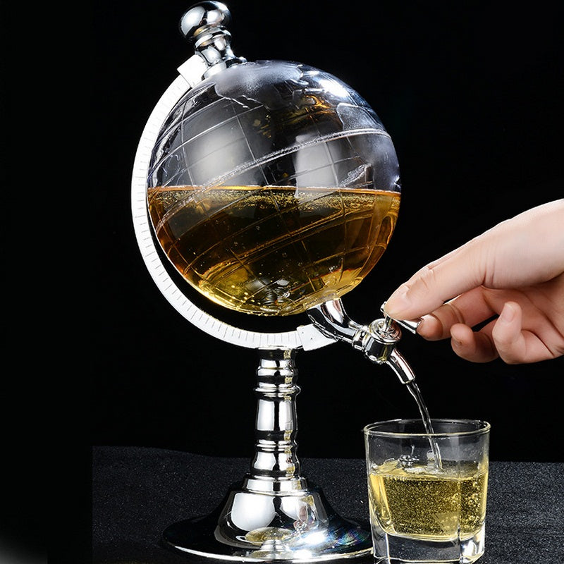 Dispensador de Bebidas em Forma de Globo - Elegância e Praticidade - O Retalho
