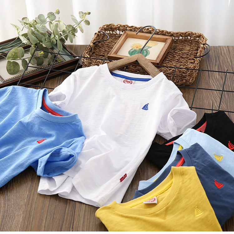 🌈Camiseta para Meninos adequada para verão - O Retalho