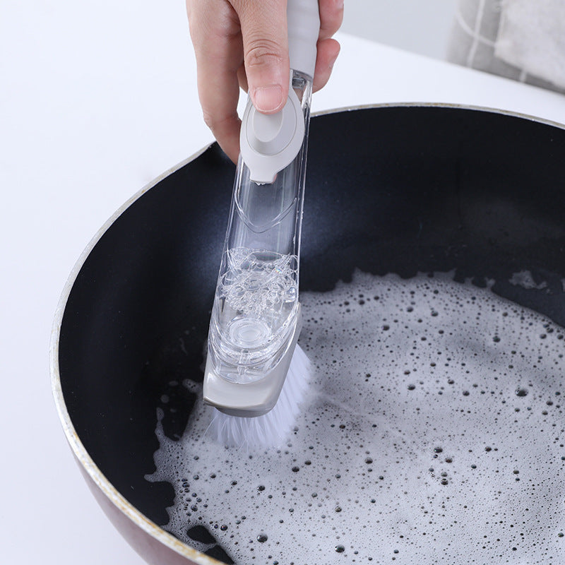 Escova de Limpeza com Dispensador de Sabão 2 em 1