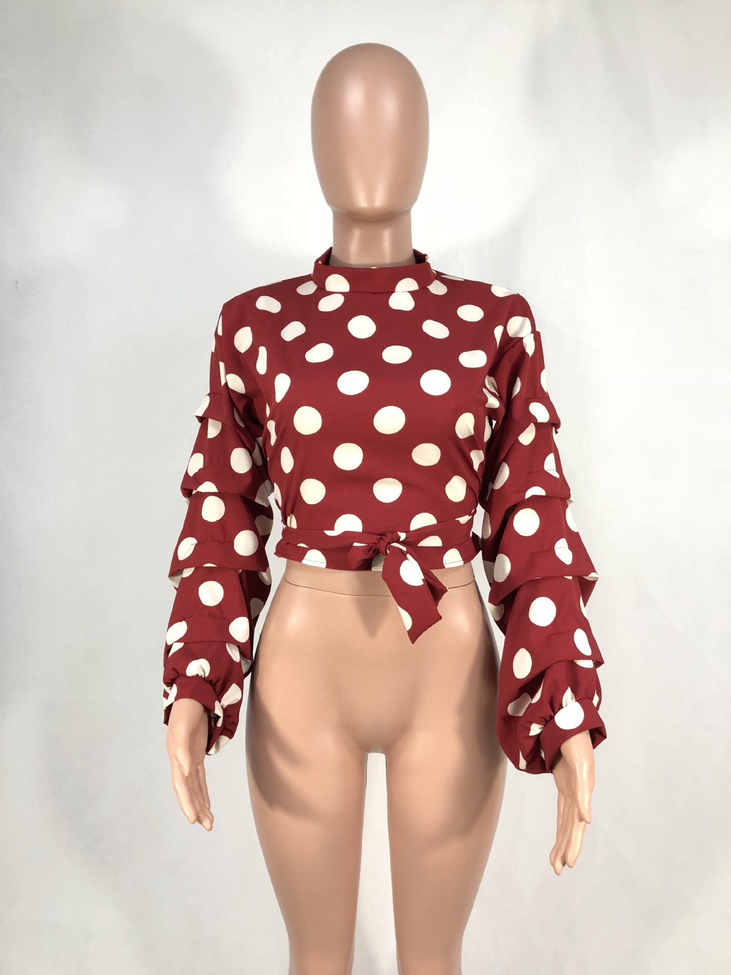 Blusa de Manga Longa Solta com estampa - O Retalho