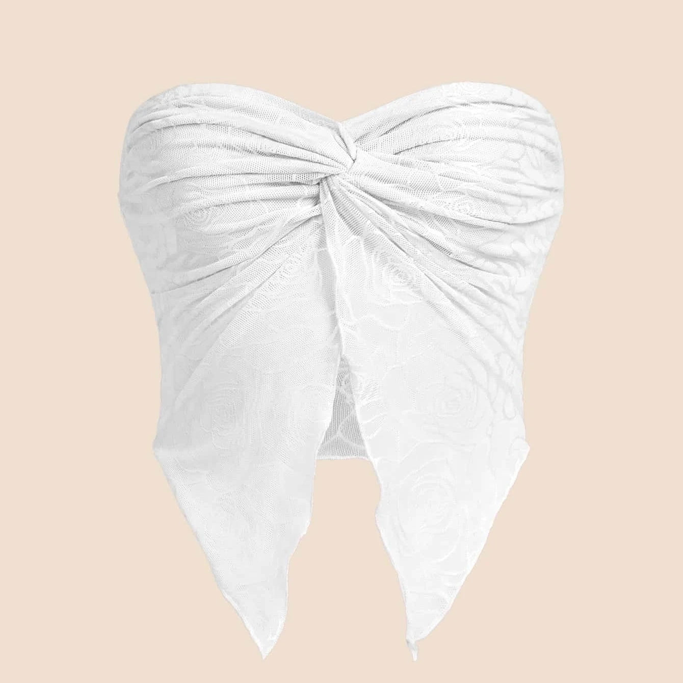 Crop top Costura de malha sem costas - O Retalho