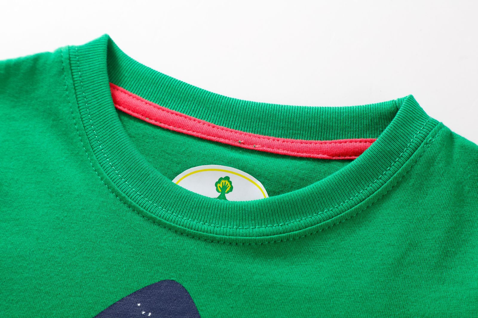 Camiseta casual infantil de algodão estampada de manga curta - O Retalho