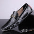 Sapatos casuais de couro de primeira camada para homens - O Retalho
