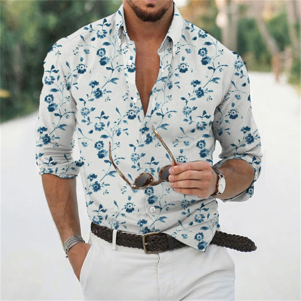 🌊Camisa Tropical Masculina Retrô - O Retalho