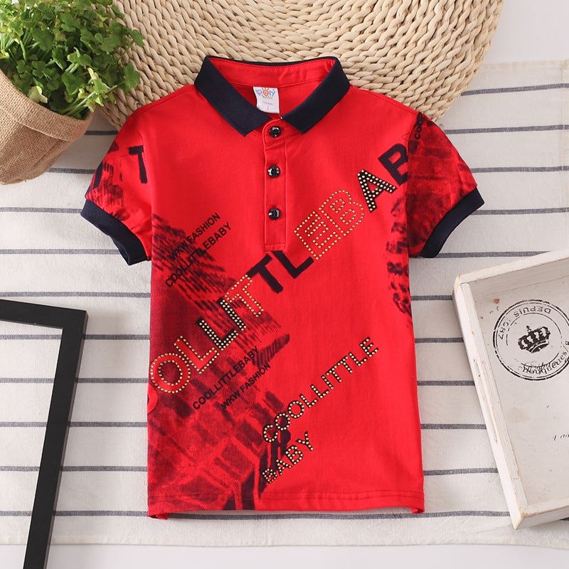 Camiseta infantil para meninos de mangas curtas - O Retalho