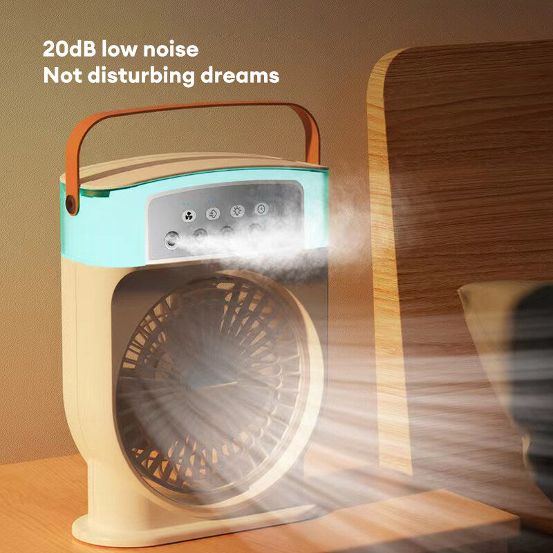 Ar-Condicionado Portátil USB com Ventilador de Refrigeração❄️🌈💨 - O Retalho