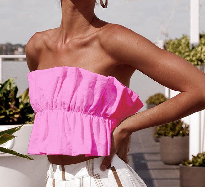 Top Peplum sem mangas - O Retalho