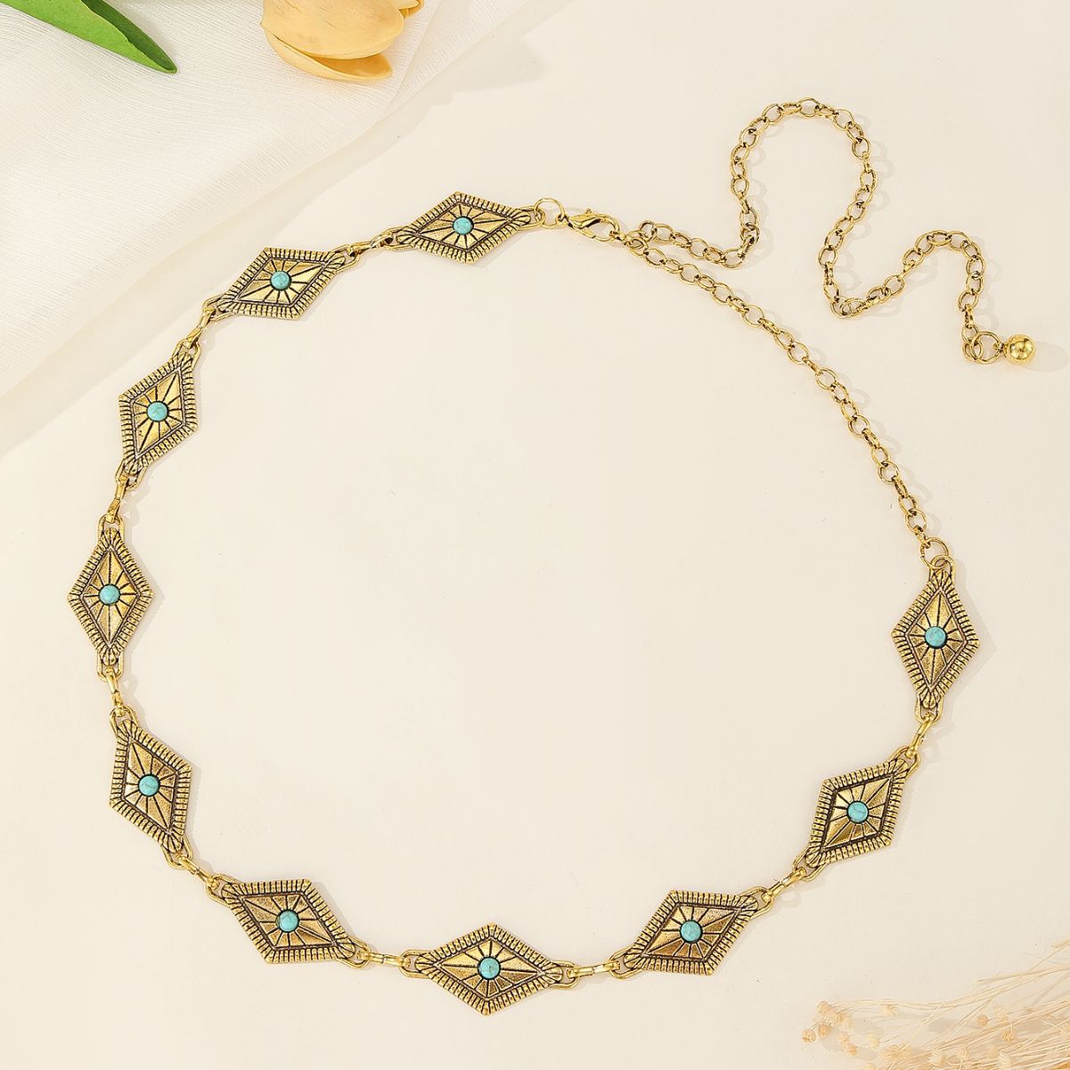 Women's Waist Chain With Skirt Bohemian Style Slim Chain Belt - O Retalho