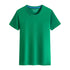 Cotton Blank With No Printed Patterns Round Neck Short T-shirt - O Retalho