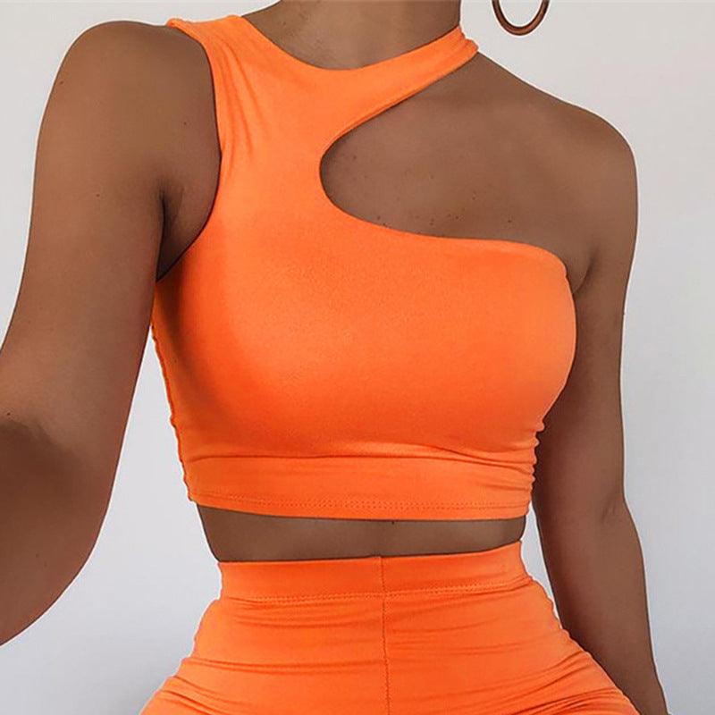 Crop top Ombro Cavando Irregular - O Retalho