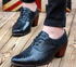 British Fashion Shoe Men Have Raised Pointy Tips - O Retalho