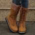 Botas de Cowboy de Cano Médio com Amarração para Mulheres - O Retalho