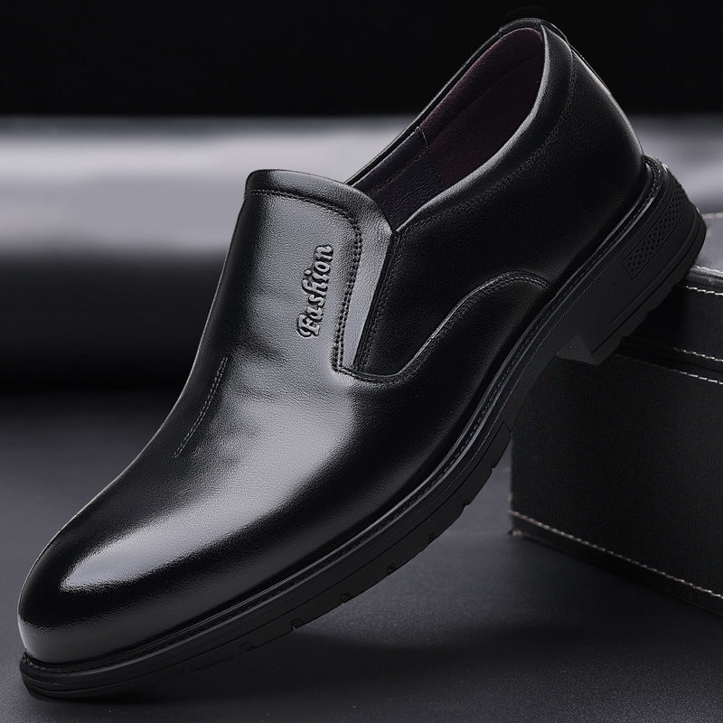 Sapatos formais de couro de primeira camada para homens - O Retalho